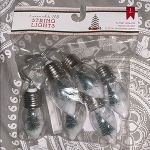 Unopened rare target snow globe string lights